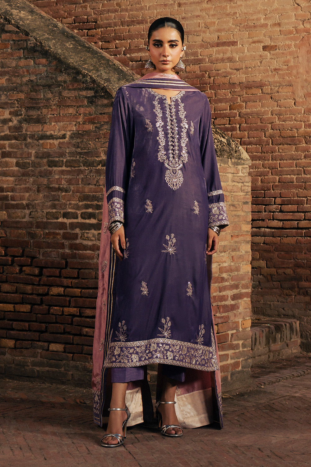 Maryum N Maria | Gulshan e Makhmal | MAELLE - MSS5606 by Maryum N Maria - Designer Dress - Type : Ladies Clothes - Available at Saira Sultan - 100% Original 