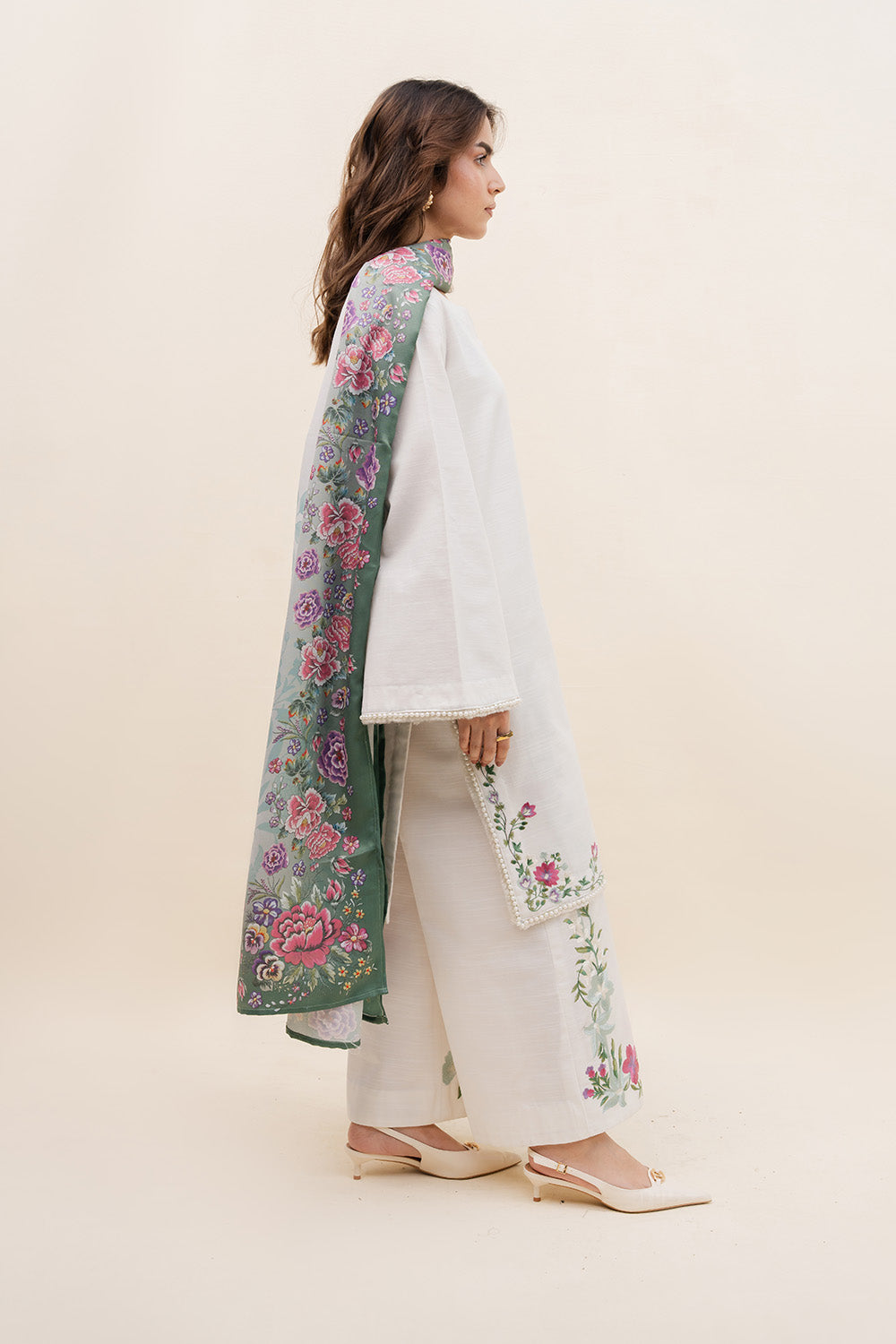 Maryum N Maria | Latte Layers Pret | CARAMEL DRIFT - MWS5817 by Maryum N Maria - Designer Dress  - Type : Ladies Clothes - Available at Saira Sultan - 100% Original 