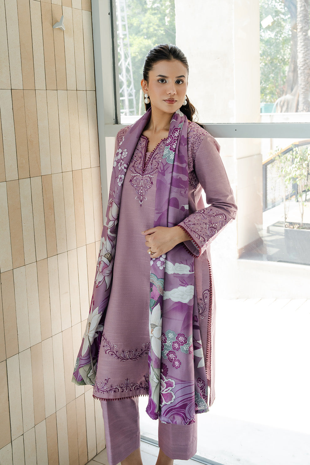 Maryum N Maria | Latte Layers Pret | SANDED SOUL - MWS5819 by Maryum N Maria - Designer Dress  - Type : Ladies Clothes - Available at Saira Sultan - 100% Original 