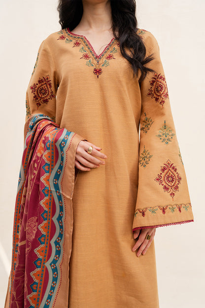 Maryum N Maria | Latte Layers Pret | TOFFEE TIDES - MWS5820 by Maryum N Maria - Designer Dress  - Type : Ladies Clothes - Available at Saira Sultan - 100% Original 