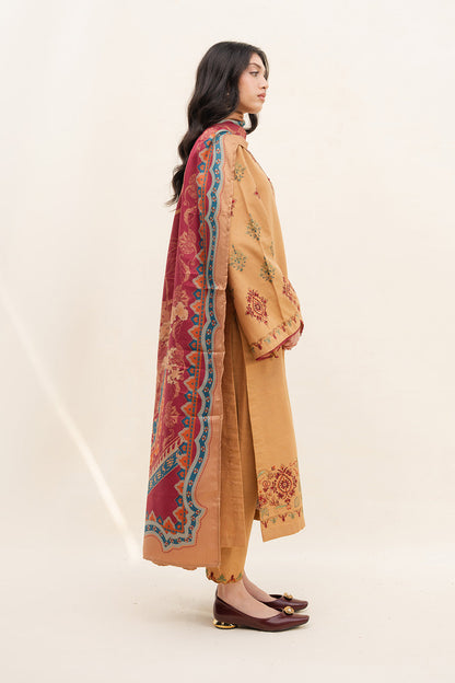 Maryum N Maria | Latte Layers Pret | TOFFEE TIDES - MWS5820 by Maryum N Maria - Designer Dress  - Type : Ladies Clothes - Available at Saira Sultan - 100% Original 