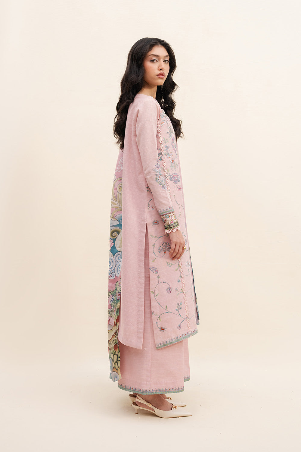 Maryum N Maria | Latte Layers Pret | ESPRESSO EASE - MWS5821 by Maryum N Maria - Designer Dress  - Type : Ladies Clothes - Available at Saira Sultan - 100% Original 