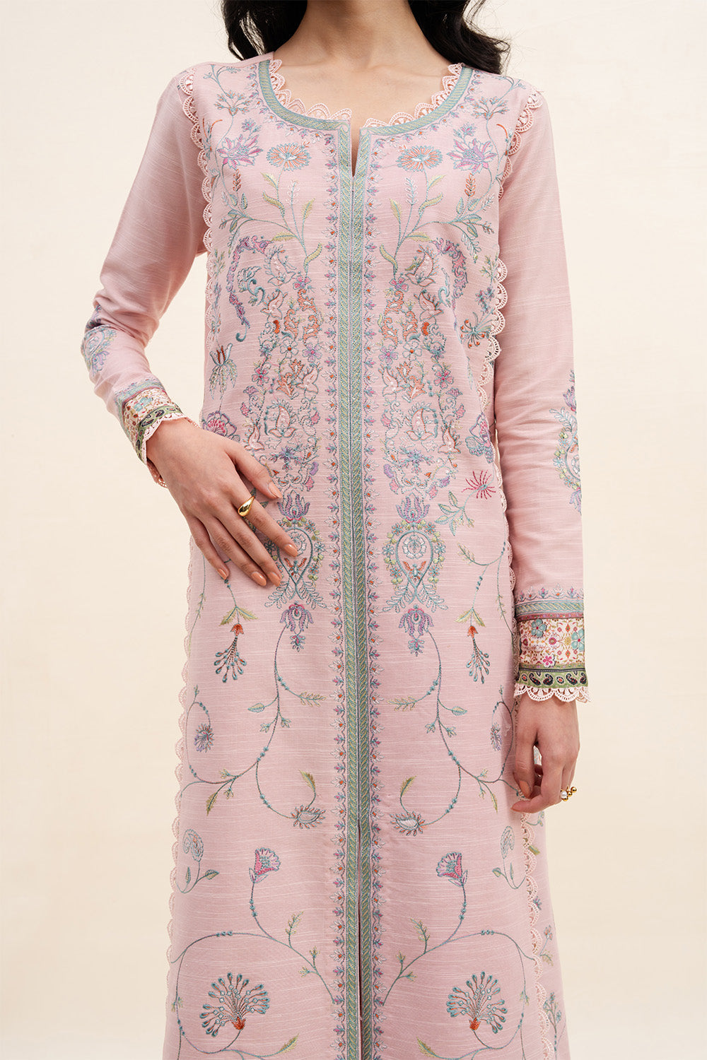 Maryum N Maria | Latte Layers Pret | ESPRESSO EASE - MWS5821 by Maryum N Maria - Designer Dress  - Type : Ladies Clothes - Available at Saira Sultan - 100% Original 