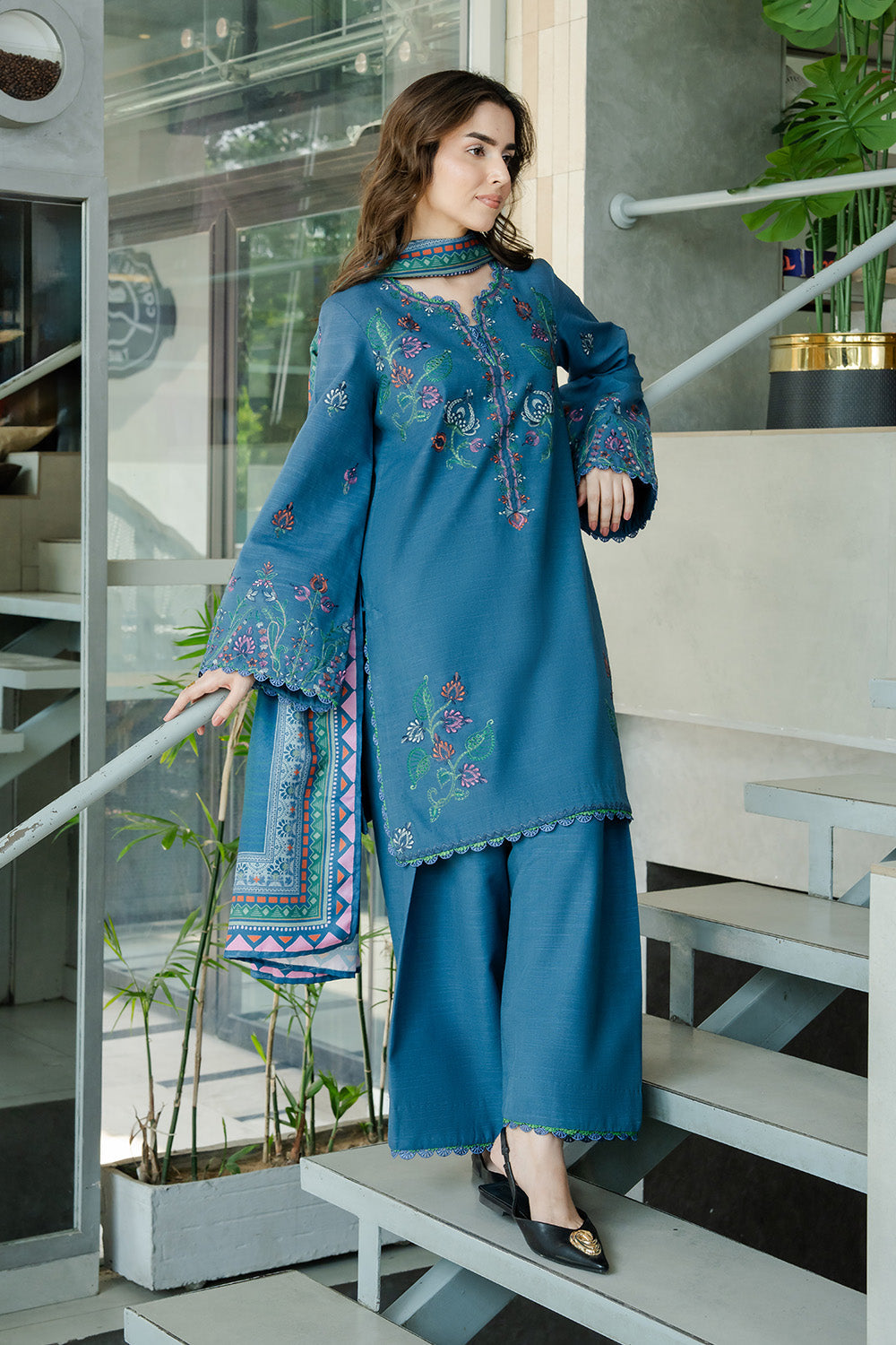 Maryum N Maria | Latte Layers Pret | VELVET FOAM - MWS5822 by Maryum N Maria - Designer Dress  - Type : Ladies Clothes - Available at Saira Sultan - 100% Original 