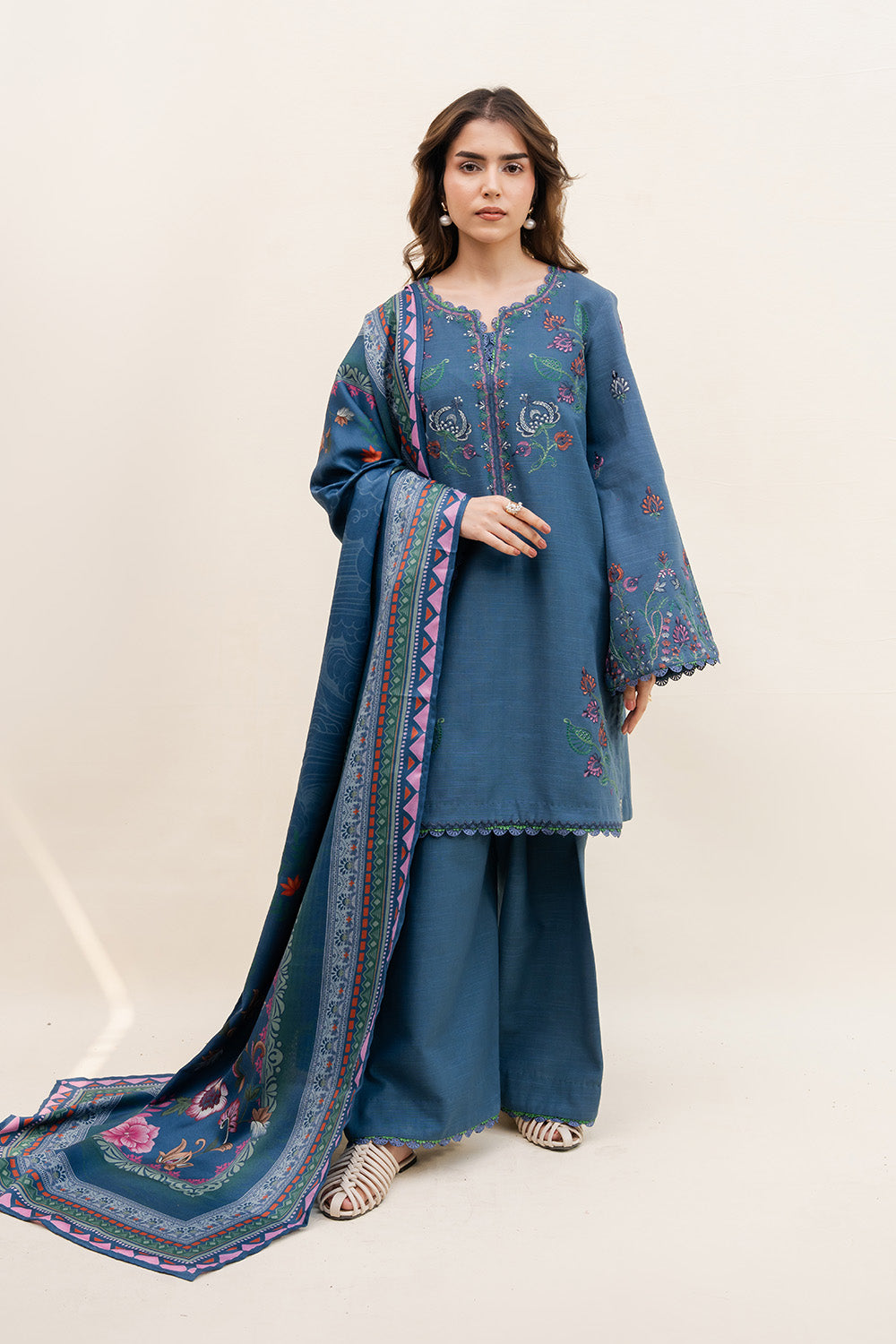 Maryum N Maria | Latte Layers Pret | VELVET FOAM - MWS5822 by Maryum N Maria - Designer Dress  - Type : Ladies Clothes - Available at Saira Sultan - 100% Original 