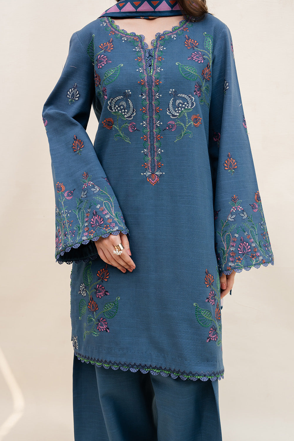 Maryum N Maria | Latte Layers Pret | VELVET FOAM - MWS5822 by Maryum N Maria - Designer Dress  - Type : Ladies Clothes - Available at Saira Sultan - 100% Original 