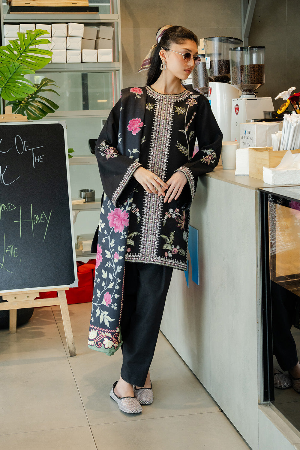 Maryum N Maria | Latte Layers Pret | HAZEL HAZE - MWS5823 by Maryum N Maria - Designer Dress  - Type : Ladies Clothes - Available at Saira Sultan - 100% Original 