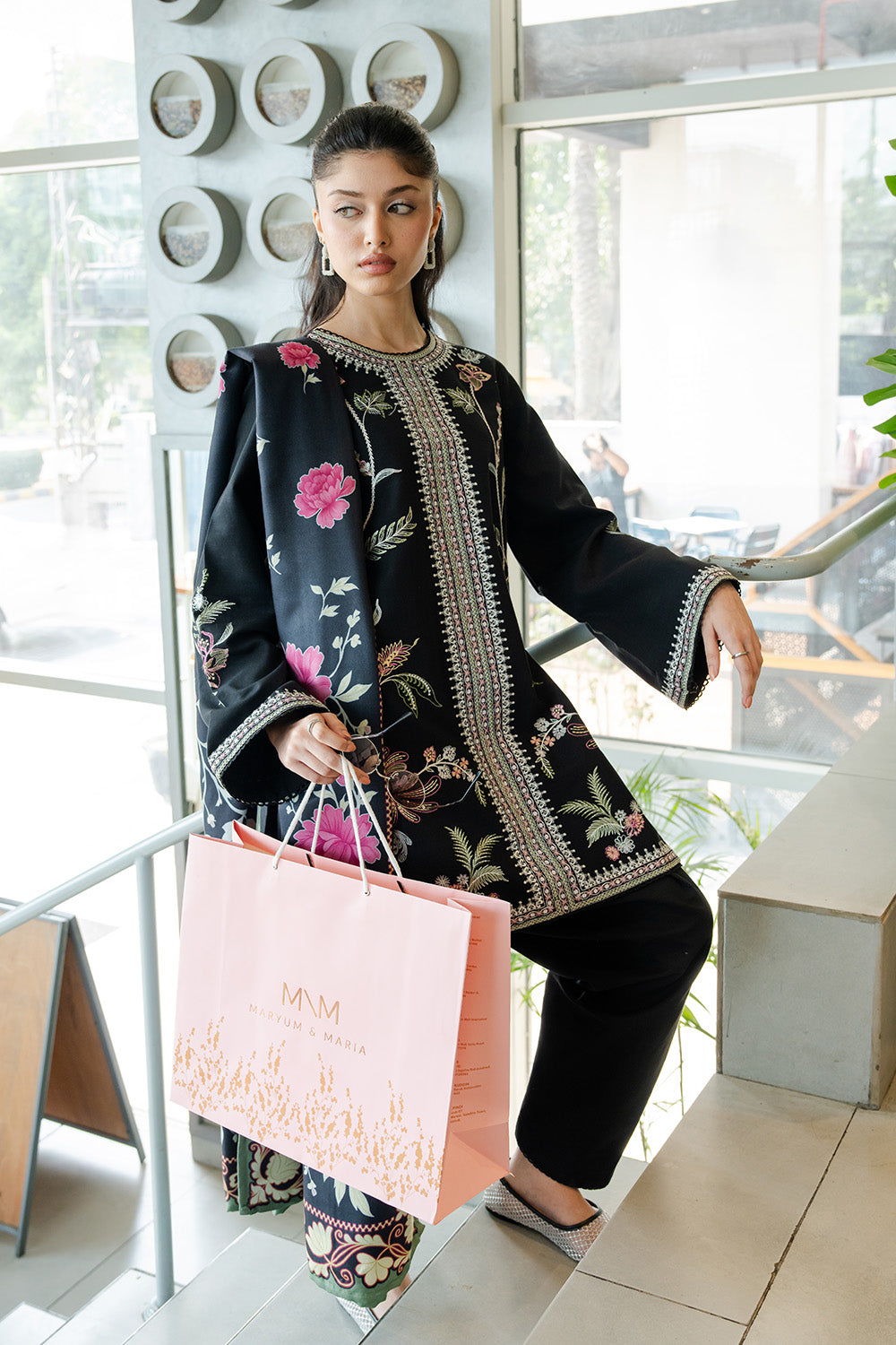 Maryum N Maria | Latte Layers Pret | HAZEL HAZE - MWS5823 by Maryum N Maria - Designer Dress  - Type : Ladies Clothes - Available at Saira Sultan - 100% Original 