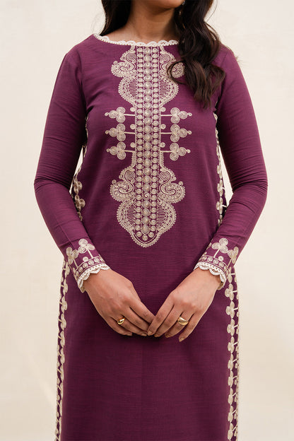 Maryum N Maria | Latte Layers Pret | CHAI CLOUD - MWS5825 by Maryum N Maria - Designer Dress  - Type : Ladies Clothes - Available at Saira Sultan - 100% Original 