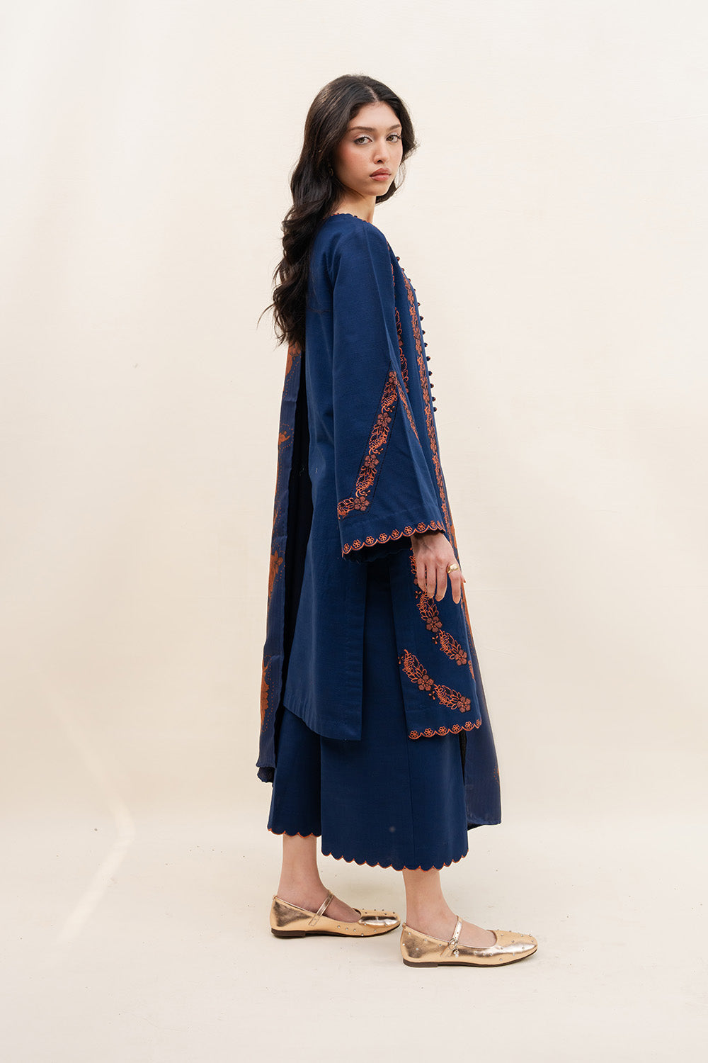 Maryum N Maria | Latte Layers Pret | ALMOND VEIL - MWS5826 by Maryum N Maria - Designer Dress  - Type : Ladies Clothes - Available at Saira Sultan - 100% Original 