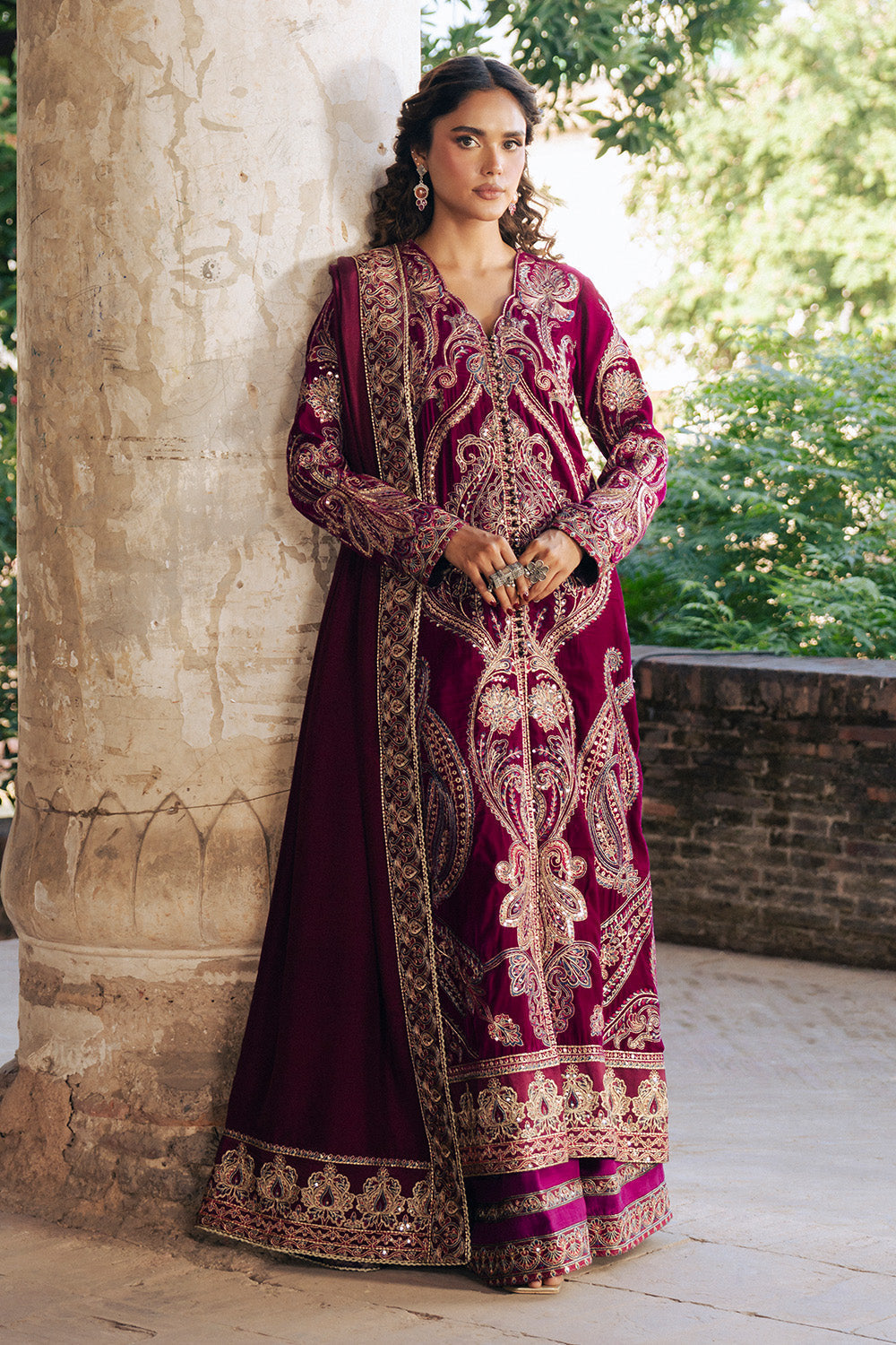 Maryum N Maria | Gulshan e Makhmal | GAeLLE - MWS5891 by Maryum N Maria - Designer Dress - Type : Ladies Clothes - Available at Saira Sultan - 100% Original 