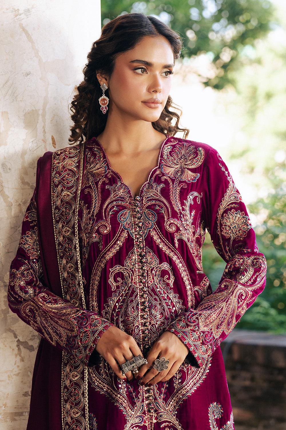 Maryum N Maria | Gulshan e Makhmal | GAeLLE - MWS5891 by Maryum N Maria - Designer Dress - Type : Ladies Clothes - Available at Saira Sultan - 100% Original 