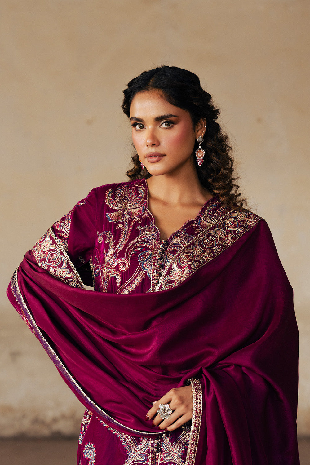 Maryum N Maria | Gulshan e Makhmal | GAeLLE - MWS5891 by Maryum N Maria - Designer Dress - Type : Ladies Clothes - Available at Saira Sultan - 100% Original 