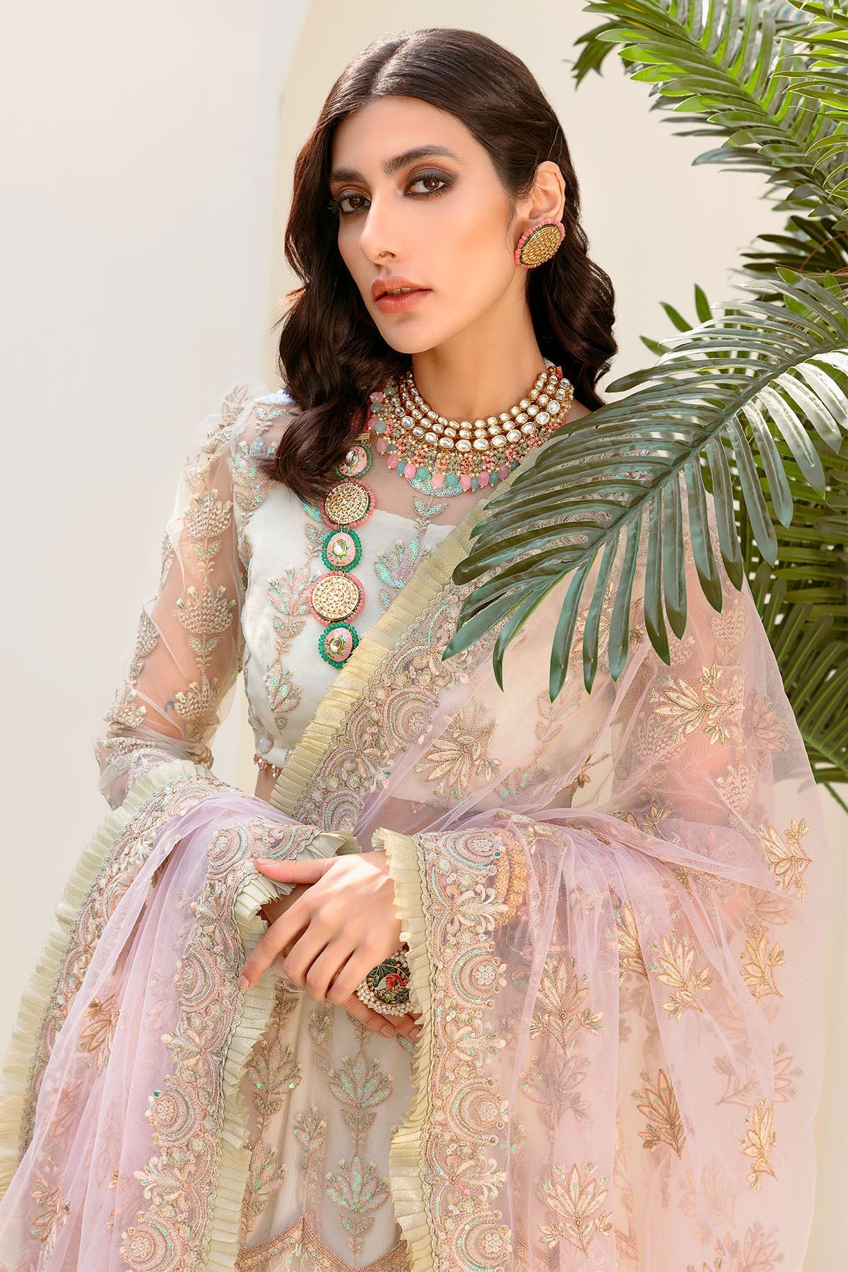 Motifz | Luxury Formal | 3186-PINK-SALT - Pakistani Designer Dress - by Motifz - Type : Ladies Clothes - 100% Original at Saira Sultan