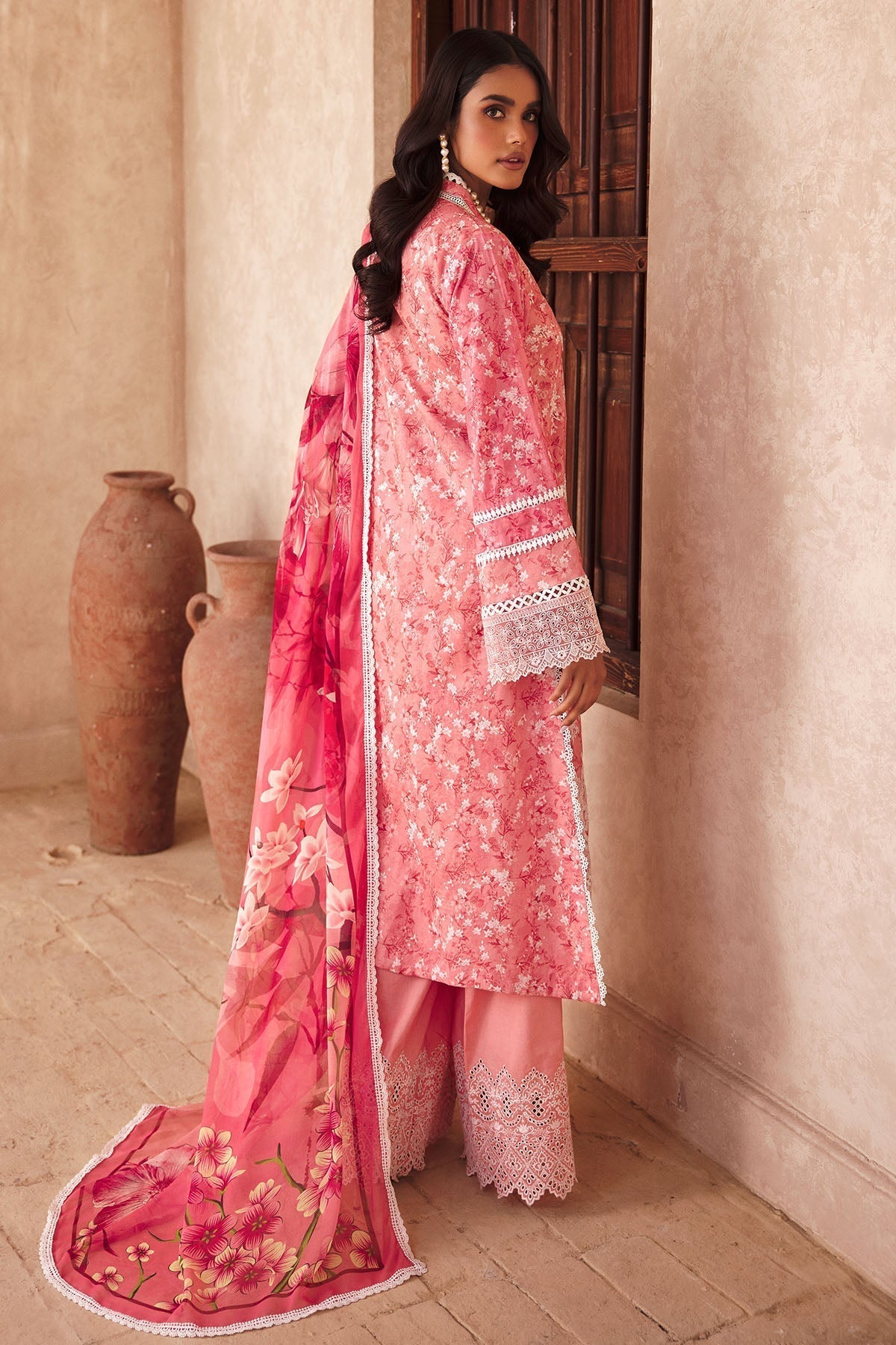 Motifz | Premium Lawn 25 | 3735-MAYA S Coral Lawn