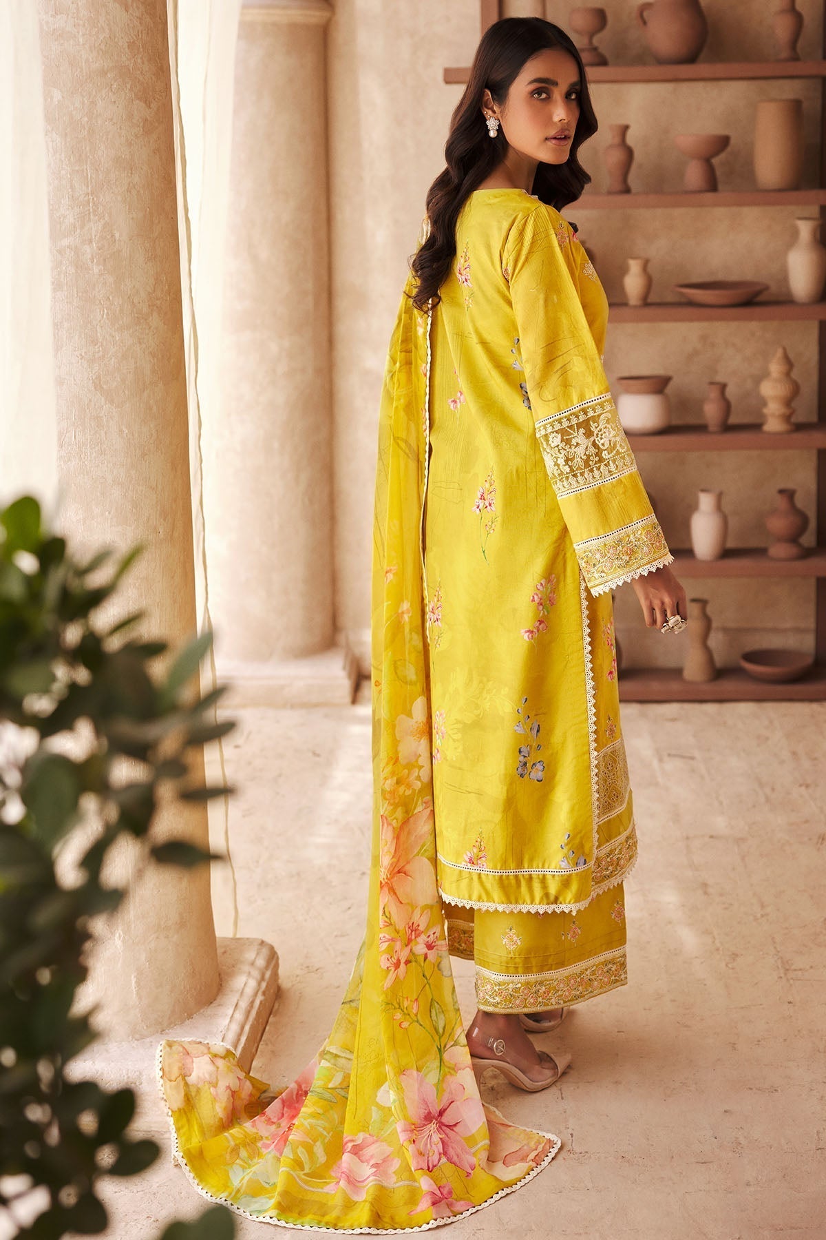Motifz | Premium Lawn 25 | 3741-ELIE S Yellow Lawn