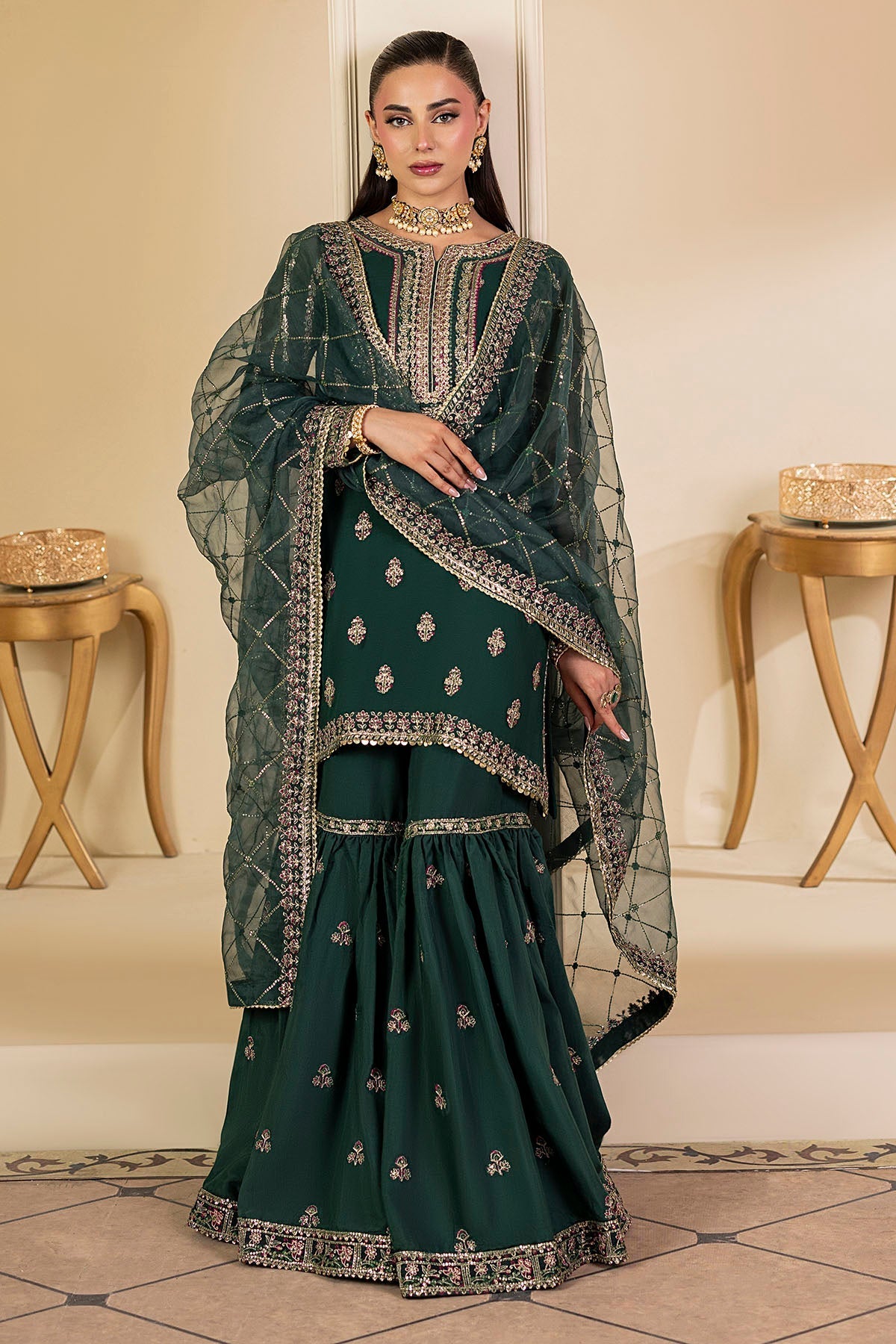 Motifz | Luxury Formal | 5135-JADE - Pakistani Designer Dress - by Motifz - Type : Ladies Clothes - 100% Original at Saira Sultan