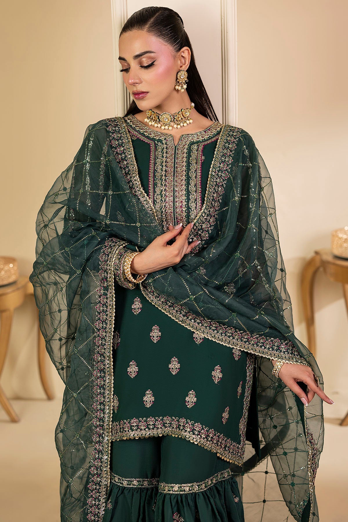 Motifz | Luxury Formal | 5135-JADE - Pakistani Designer Dress - by Motifz - Type : Ladies Clothes - 100% Original at Saira Sultan
