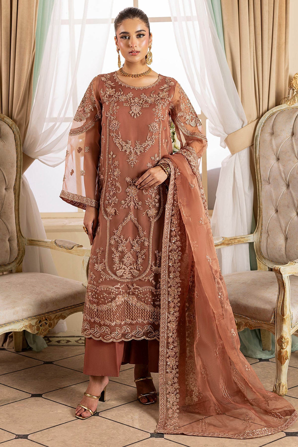 Motifz | Luxury Formal | 5136-JOURNEE - Pakistani Designer Dress - by Motifz - Type : Ladies Clothes - 100% Original at Saira Sultan