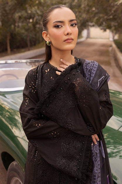 Motifz | Premium Lawn 25 | 5320-CORALIE L Black Lawn