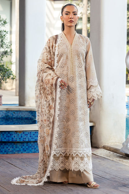 Motifz | Premium Lawn 25 | 5322-DIANE L Ivory Lawn