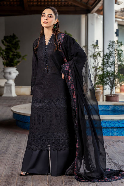 Motifz | Premium Lawn 25 | 5326-COURTNEY L Black Lawn