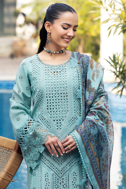 Motifz | Premium Lawn 25 | 5328-ISABEAU L Ice Blue Lawn