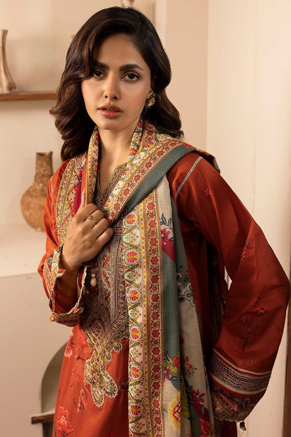 Motifz | Umang Lawn | 5473-BRENNA M Rust Lawn