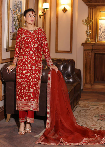 Waqas Shah | Meh-E-Nur | RED ROSE - Pakistani Designer Dress - by Waqas Shah | Type: Bridal - 100% Original at Saira Sultan