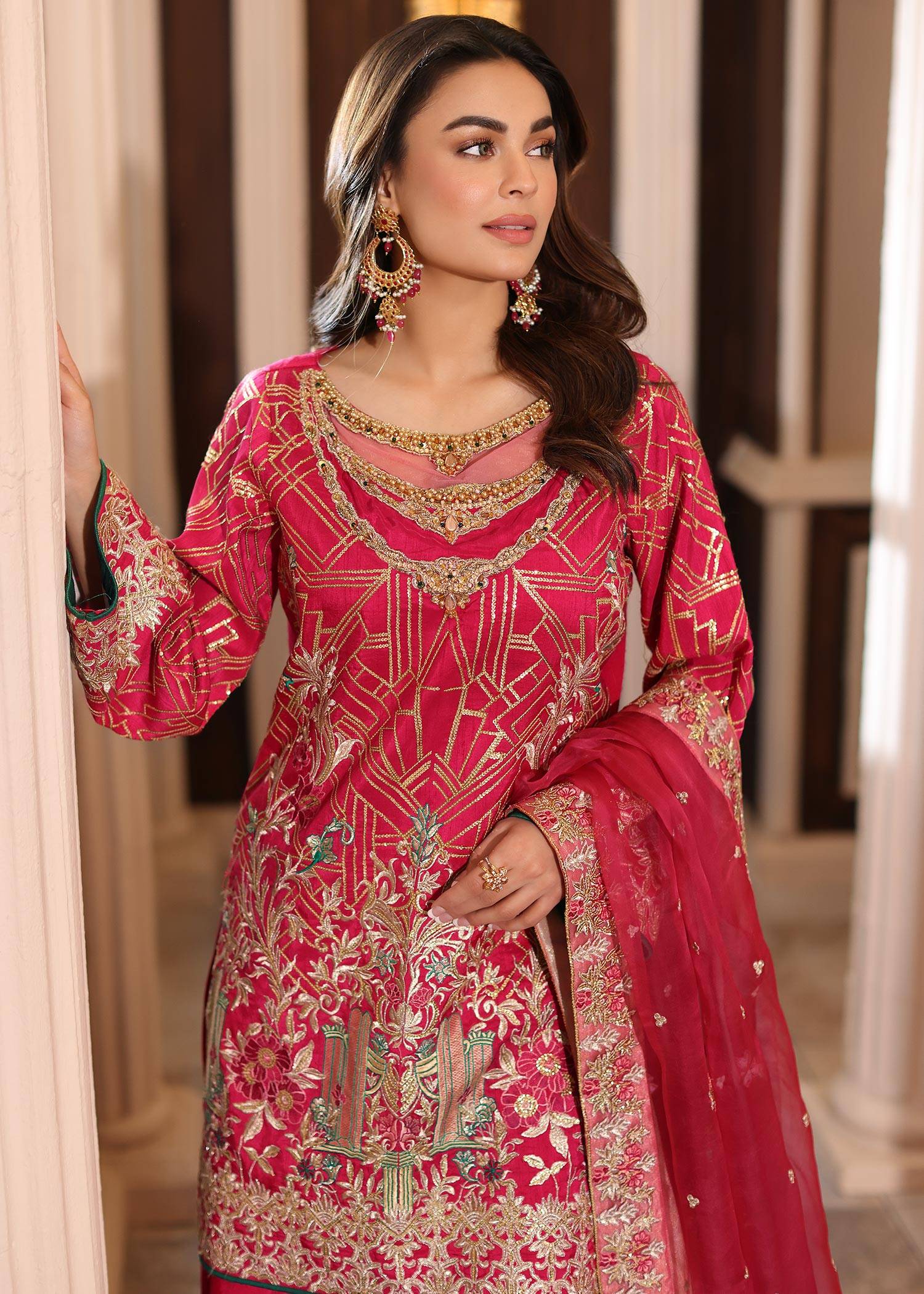 Waqas Shah | Meh-E-Nur | TOPAZ - Pakistani Designer Dress - by Waqas Shah | Type: Bridal - 100% Original at Saira Sultan