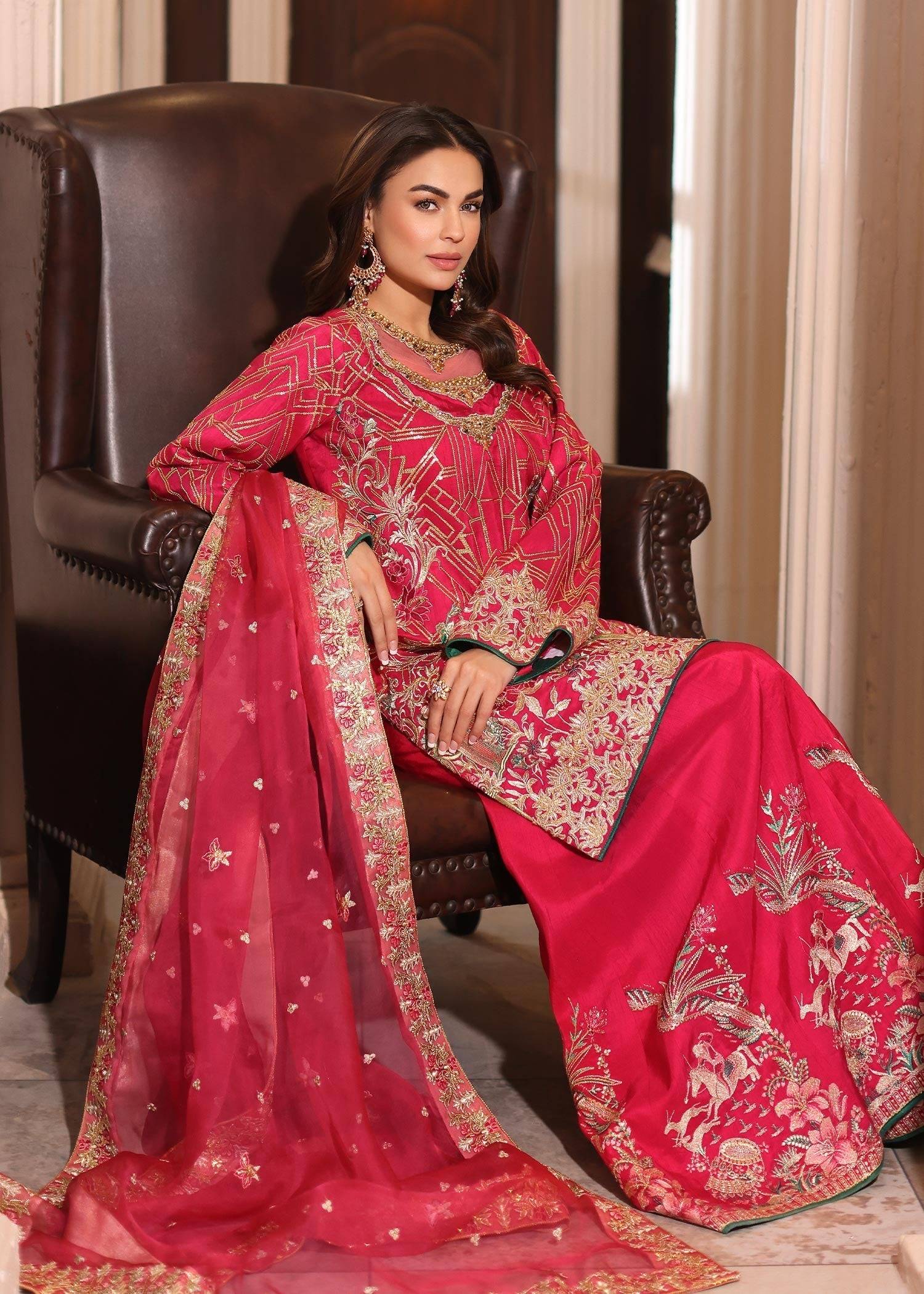 Waqas Shah | Meh-E-Nur | TOPAZ - Pakistani Designer Dress - by Waqas Shah | Type: Bridal - 100% Original at Saira Sultan