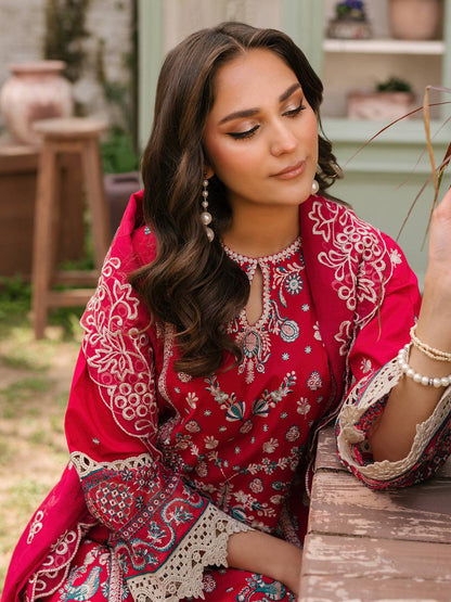 Mahnur | Masakali Luxury Lawn 24 | MK 06 - B - Pakistani Designer Dress - by Mahnur | Type: Luxury - 100% Original at Saira Sultan