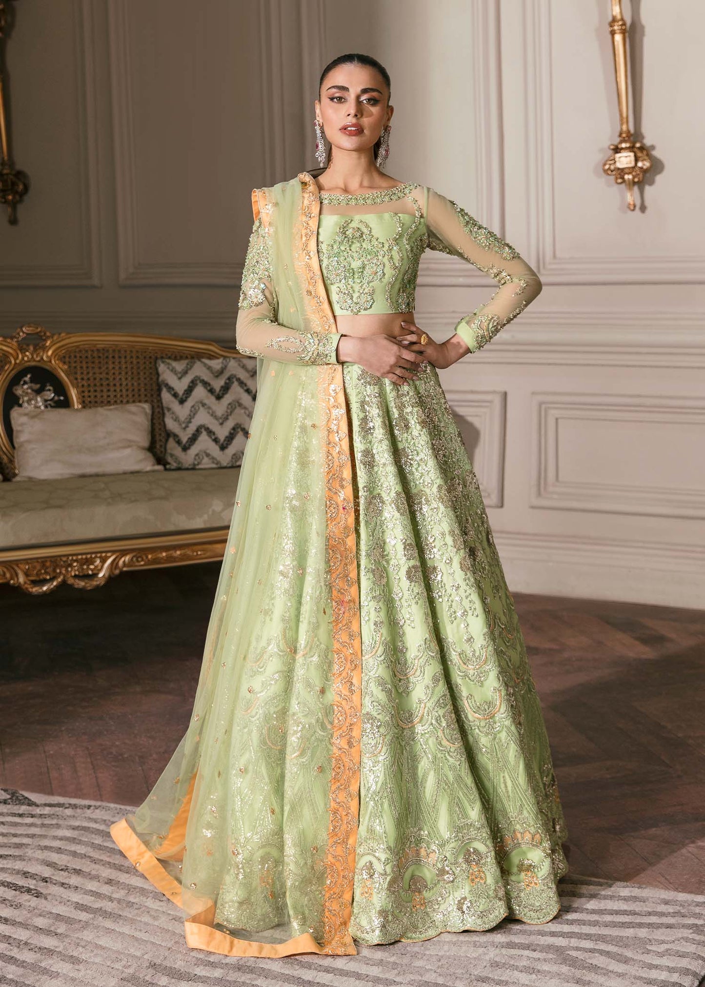 Waqas Shah | Malika - E - Elizabeth | DAISY - Pakistani Designer Dress - by Waqas Shah | Type: Formal - 100% Original at Saira Sultan