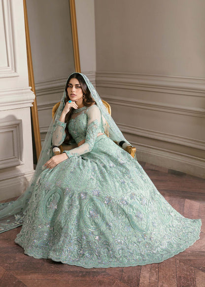 Waqas Shah | Malika - E - Elizabeth | BLUE MIST - Pakistani Designer Dress - by Waqas Shah | Type: Formal - 100% Original at Saira Sultan