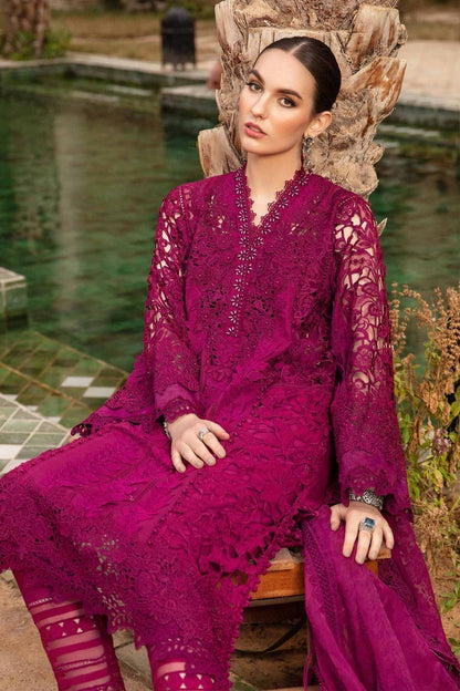 Maria B | Voyage a' Luxe Lawn | D-2409-B - Pakistani Designer Dress - by Maria B | Type: Luxury - 100% Original at Saira Sultan