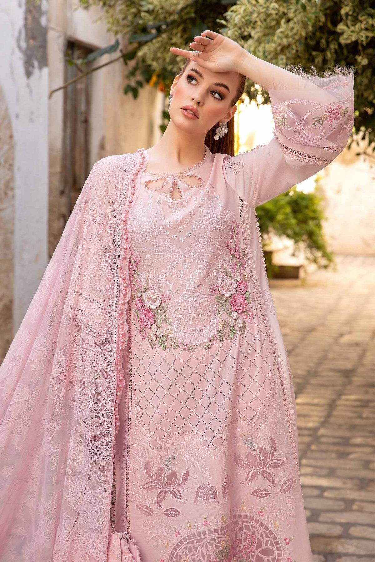 Maria B | Voyage a' Luxe Lawn | D-2411-A - Pakistani Designer Dress - by Maria B | Type: Luxury - 100% Original at Saira Sultan