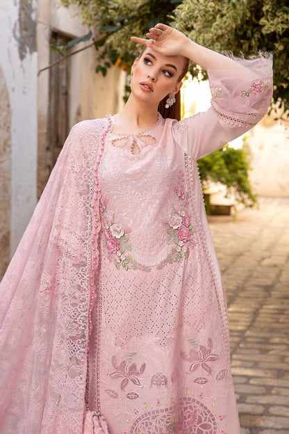 Maria B | Voyage a' Luxe Lawn | D-2411-A - Pakistani Designer Dress - by Maria B | Type: Luxury - 100% Original at Saira Sultan