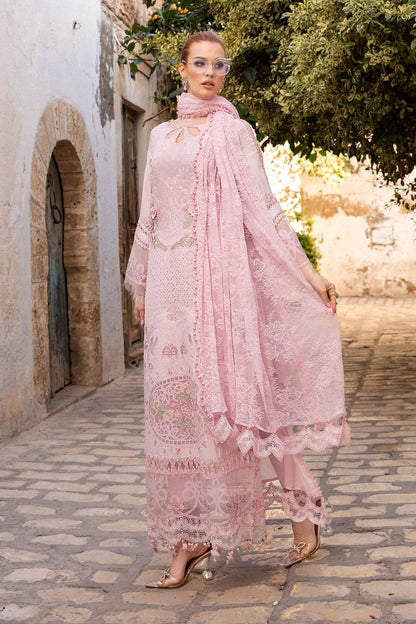 Maria B | Voyage a' Luxe Lawn | D-2411-A - Pakistani Designer Dress - by Maria B | Type: Luxury - 100% Original at Saira Sultan
