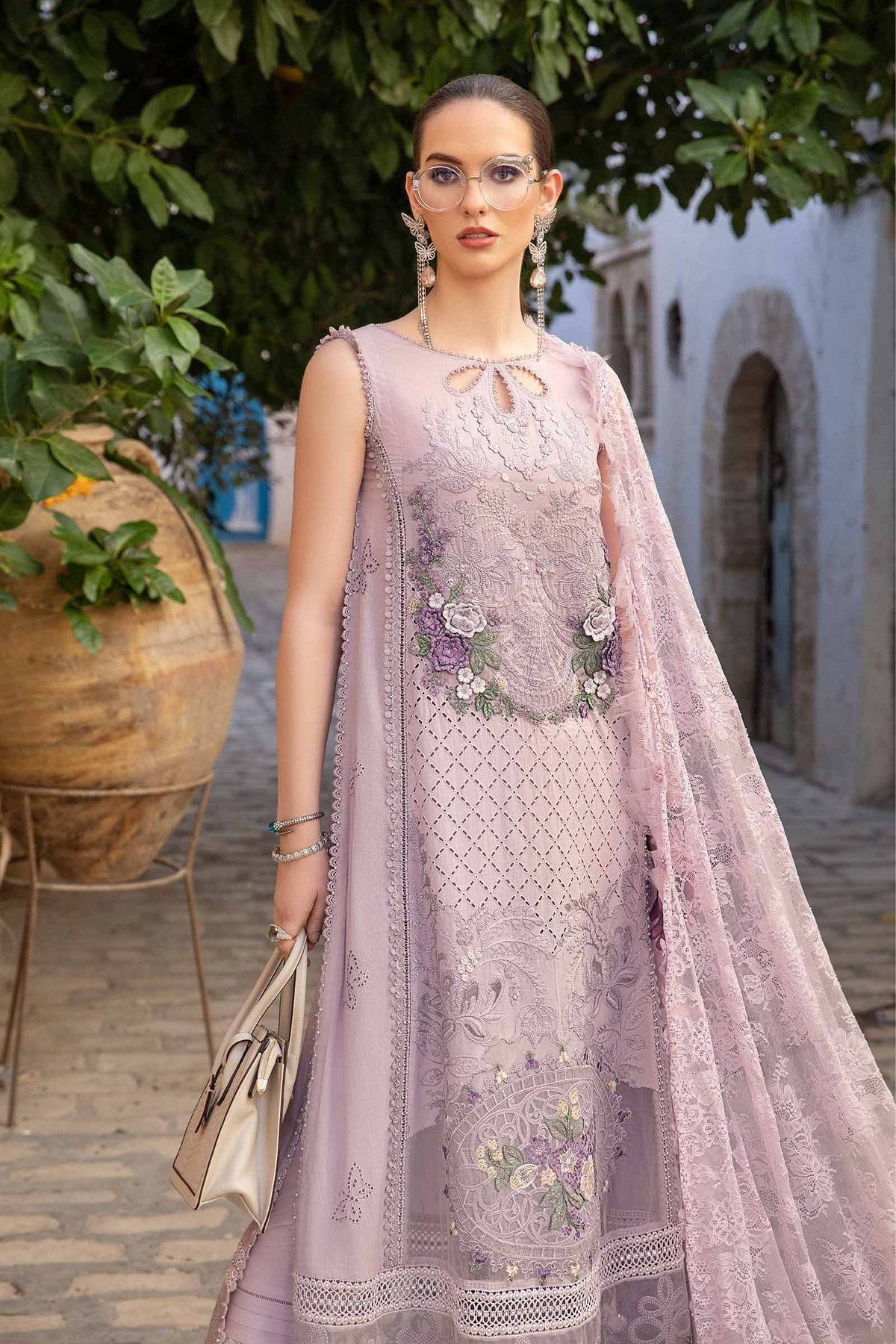 Maria B | Voyage a' Luxe Lawn | D-2411-B - Pakistani Designer Dress - by Maria B | Type: Luxury - 100% Original at Saira Sultan