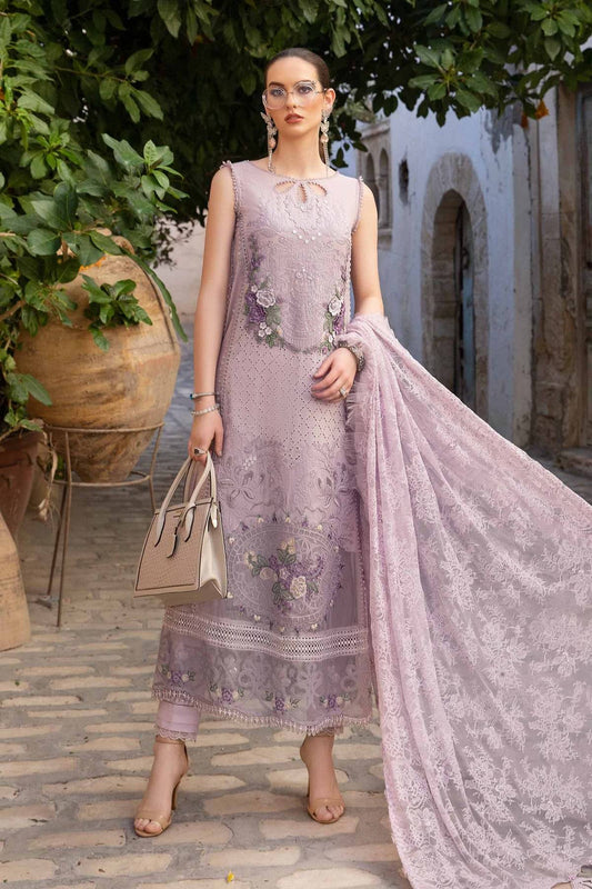 Maria B | Voyage a' Luxe Lawn | D-2411-B - Pakistani Designer Dress - by Maria B | Type: Luxury - 100% Original at Saira Sultan
