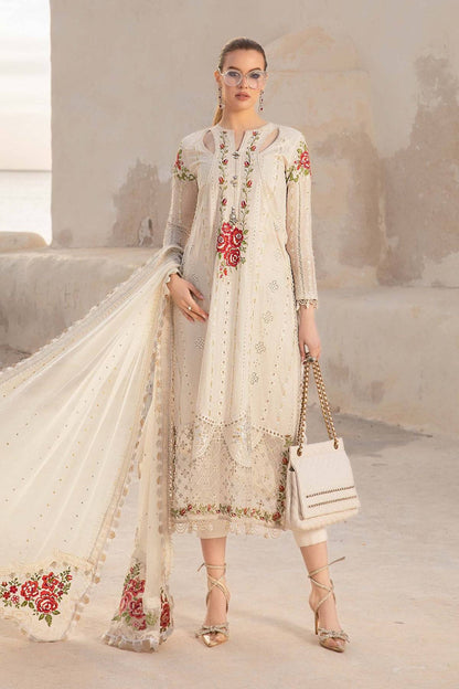 Maria B | Voyage a' Luxe Lawn | D-2412-A - Pakistani Designer Dress - by Maria B | Type: Luxury - 100% Original at Saira Sultan