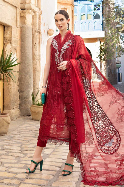Maria B | Voyage a' Luxe Lawn | D-2401-B - Pakistani Designer Dress - by Maria B | Type: Luxury - 100% Original at Saira Sultan