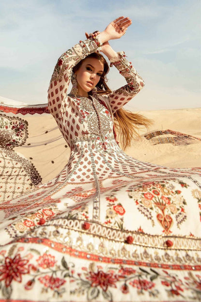 Maria B | Voyage a' Luxe Lawn | D-2413-A - Pakistani Designer Dress - by Maria B | Type: Luxury - 100% Original at Saira Sultan