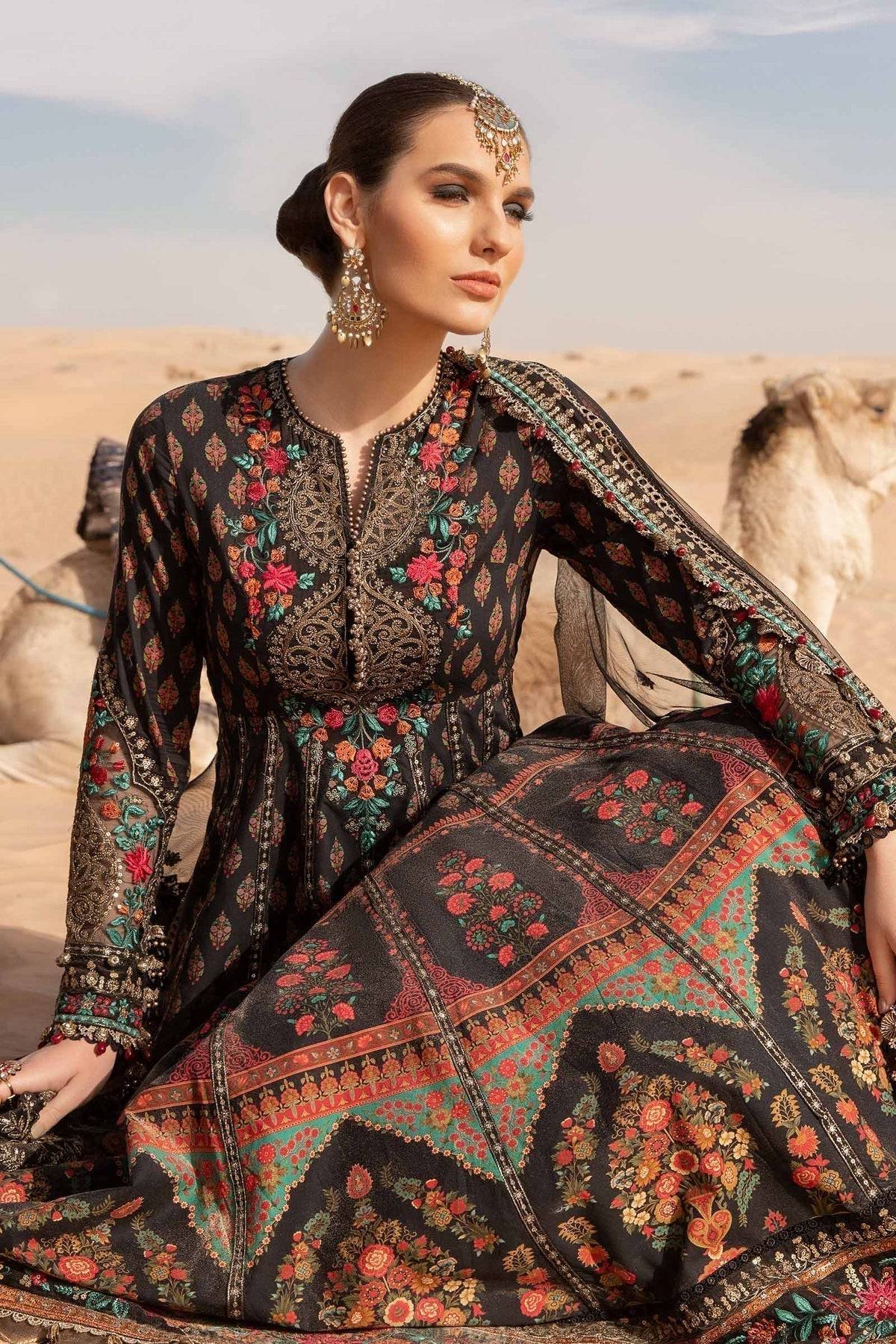 Maria B | Voyage a' Luxe Lawn | D-2413-B - Pakistani Designer Dress - by Maria B | Type: Luxury - 100% Original at Saira Sultan