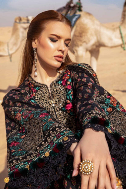 Maria B | Voyage a' Luxe Lawn | D-2413-B - Pakistani Designer Dress - by Maria B | Type: Luxury - 100% Original at Saira Sultan