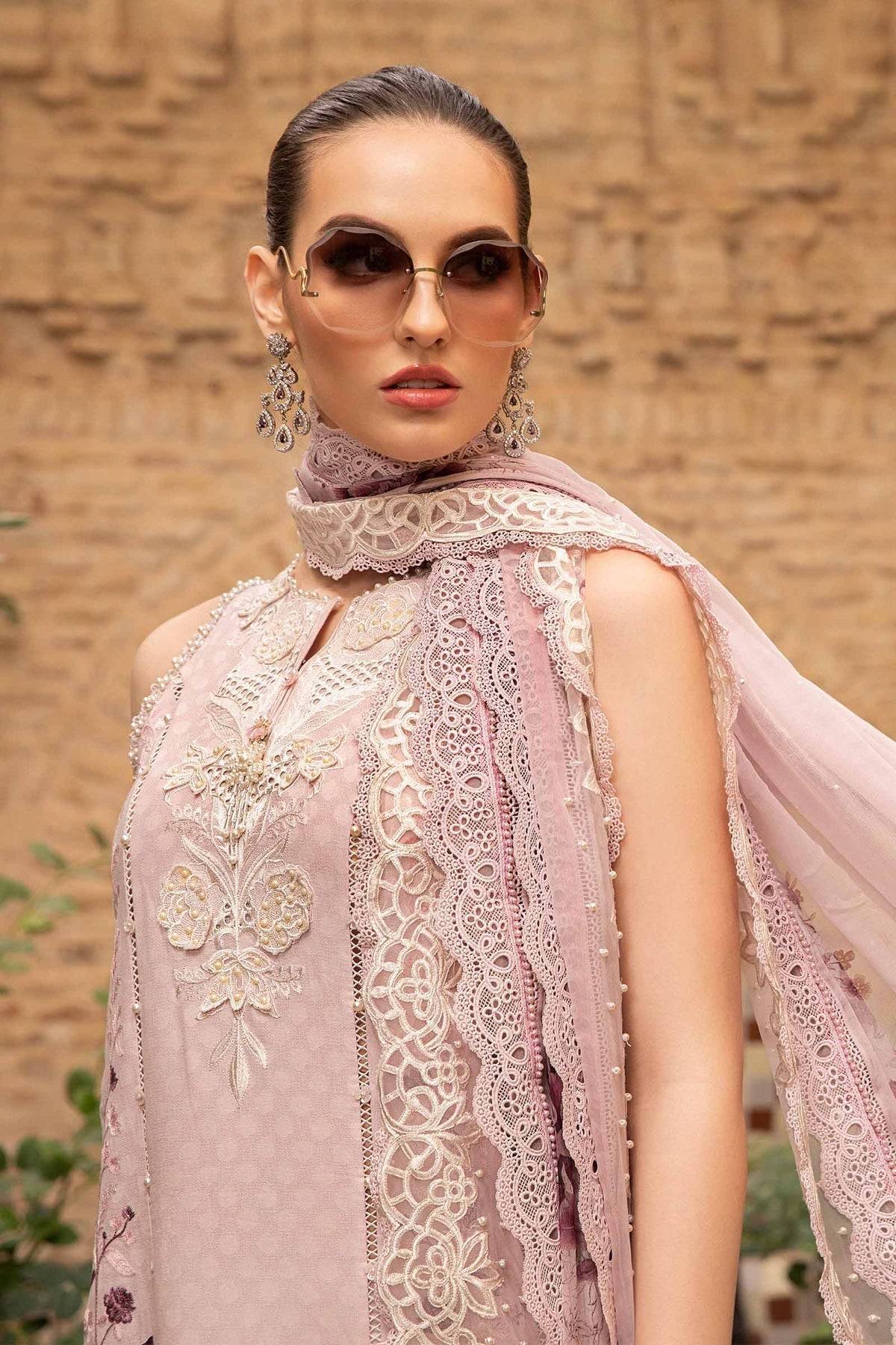 Maria B | Voyage a' Luxe Lawn | D-2414-A - Pakistani Designer Dress - by Maria B | Type: Luxury - 100% Original at Saira Sultan