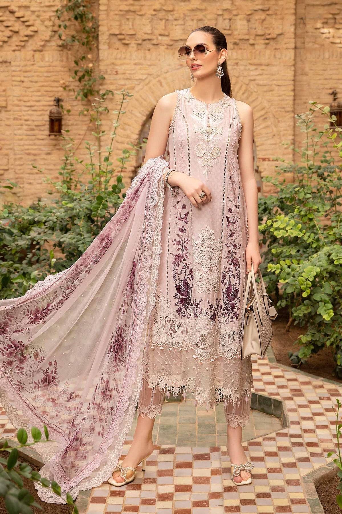 Maria B | Voyage a' Luxe Lawn | D-2414-A - Pakistani Designer Dress - by Maria B | Type: Luxury - 100% Original at Saira Sultan