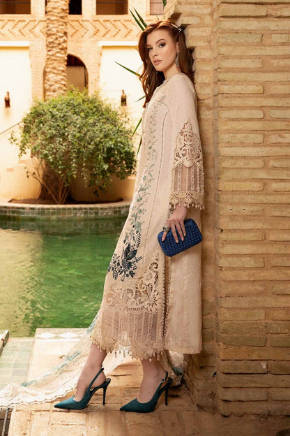 Maria B | Voyage a' Luxe Lawn | D-2414-B - Pakistani Designer Dress - by Maria B | Type: Luxury - 100% Original at Saira Sultan