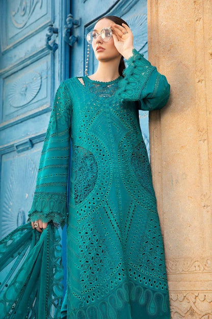 Maria B | Voyage a' Luxe Lawn | D-2402-A - Pakistani Designer Dress - by Maria B | Type: Luxury - 100% Original at Saira Sultan