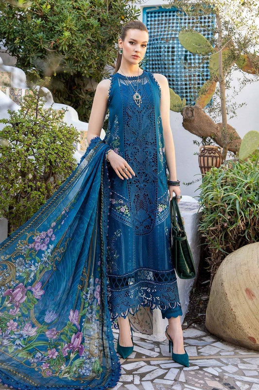 Maria B | Voyage a' Luxe Lawn | D-2415-A - Pakistani Designer Dress - by Maria B | Type: Luxury - 100% Original at Saira Sultan